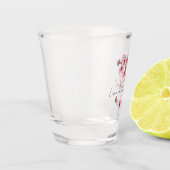Roze Cherry Blossom Floral Shot Glas (Links)
