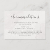 Roze Cherry Blossom Floral Wedding Accommodations Informatiekaartje (Voorkant)