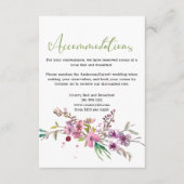 Roze Cherry Blossom Floral Wedding Enclosure Card Informatiekaartje (Voorkant)