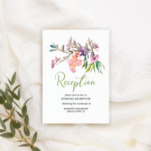 Roze Cherry Blossom Floral Wedding Enclosure Card Informatiekaartje