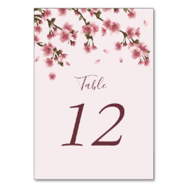 Roze Cherry Blossom Floral Wedding Kaart
