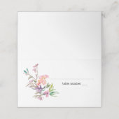 Roze Cherry Blossom Floral Wedding Place Card Plaatskaartje (Buitenkant ongevouwen)