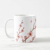 Roze Cherry Blossom Flower Coffee Mok (Links)