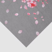 Roze Cherry Blossom Flower Pattern Tissuepapier (Detail)
