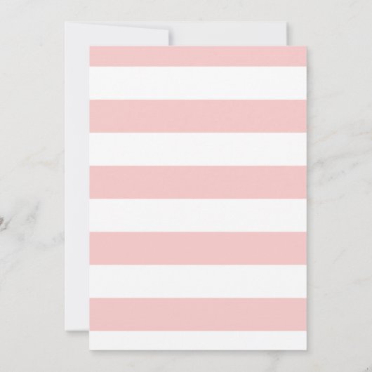 Roze Cherry Blossom Flower Wedding Invitation Kaart (Achterkant)