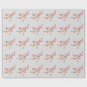 Roze Cherry Blossom Flowers Cadeaupapier (Vlak)