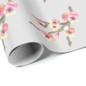 Roze Cherry Blossom Flowers Cadeaupapier (Rol Hoek)