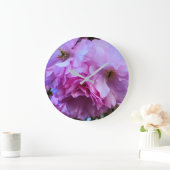 Roze Cherry Blossom Flowers Grote Klok (Huis)