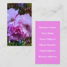 Roze Cherry Blossom Flowers Visitekaartje