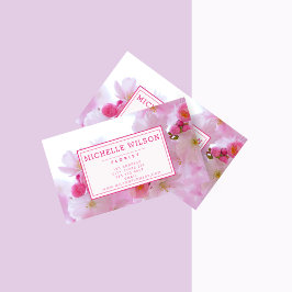 Roze Cherry Blossom - Foto Visitekaartje