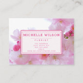 Roze Cherry Blossom - Foto Visitekaartje (Voorkant)