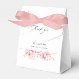 Roze Cherry Blossom Geometric Spring Wedding Bedankdoosjes