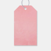 Roze Cherry Blossom Geometric Spring Wedding Cadeaulabel (Achterkant)