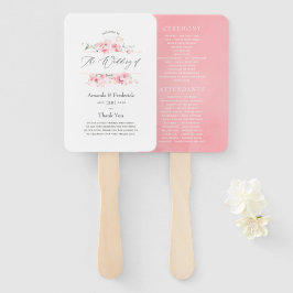 Roze Cherry Blossom Geometric Spring Wedding Handwaaier