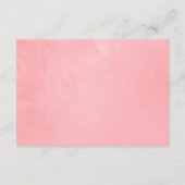 Roze Cherry Blossom Geometric Spring Wedding Informatiekaartje (Achterkant)