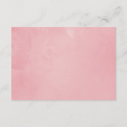 Roze Cherry Blossom Geometric Spring Wedding Informatiekaartje (Achterkant)