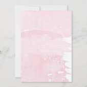 Roze Cherry Blossom Geometric Vrijgezellenfeest Kaart (Achterkant)