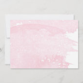 Roze Cherry Blossom Geometric Wedding RSVP-kaarten Kaart (Achterkant)