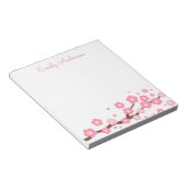 Roze Cherry Blossom - Gepersonaliseerd Notitieblok (Schuin)