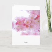 Roze Cherry Blossom | Gepersonaliseerde verjaardag Kaart (Achterkant)