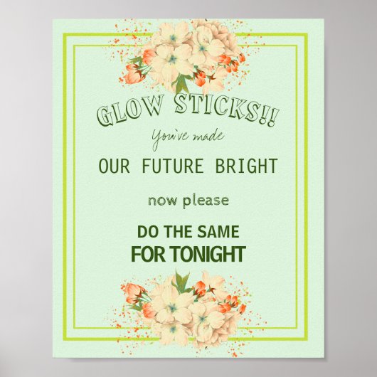 Roze Cherry Blossom , gloedbruiloft Poster (Voorkant)