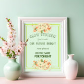 Roze Cherry Blossom , gloedbruiloft Poster