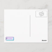 Roze Cherry Blossom in het bloem Briefkaart (Achterkant)