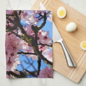 Roze Cherry Blossom Kitchen Tea Towel Theedoek (Quarter Fold)