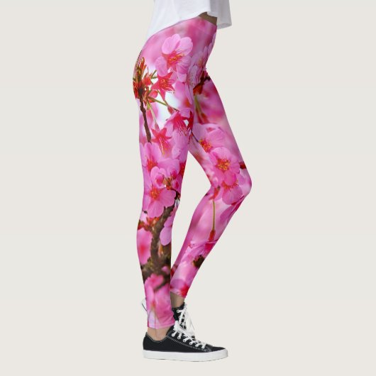Roze Cherry Blossom Leggings (Rechts)