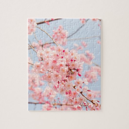 Roze Cherry Blossom Legpuzzel (Verticaal)