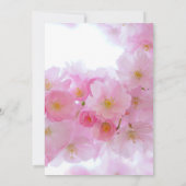 Roze Cherry Blossom Moederdag Brunch Uitnodiging (Achterkant)