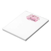 Roze Cherry Blossom Notitieblok (Linkerzijde)