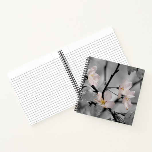 Roze Cherry Blossom Notitieboek (Binnen)