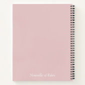 Roze Cherry Blossom Notitieboek van 8,5 x 11 inch (Achterkant)