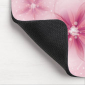 Roze Cherry Blossom op Stippen Muismat (Hoek)