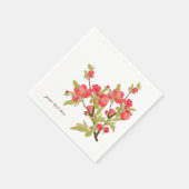 Roze Cherry Blossom Paper Napkin set Servetten (Hoek)