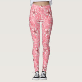 Roze Cherry Blossom Pattern Leggings