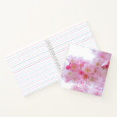 Roze Cherry Blossom Photo - Monogramed Notitieboek (Binnen)