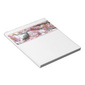 Roze Cherry Blossom Pigeon Notitieblok (Schuin)