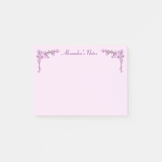 roze Cherry Blossom Post-it® Notes (Voorkant)