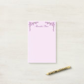  roze Cherry Blossom Post-it® Notes (Op bureau)