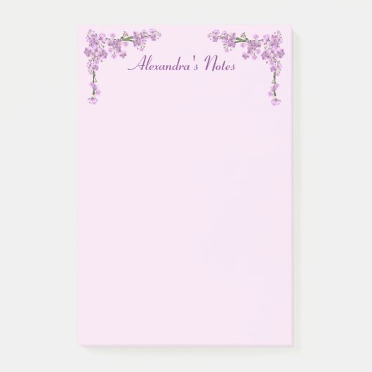  roze Cherry Blossom Post-it® Notes (Voorkant)