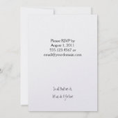 Roze Cherry Blossom Post Wedding Reception Invit Kaart (Achterkant)