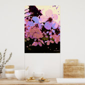 Roze Cherry Blossom Poster (Keuken)