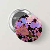 Roze Cherry Blossom Ronde Button 5,7 Cm (Voorkant /achterkant)