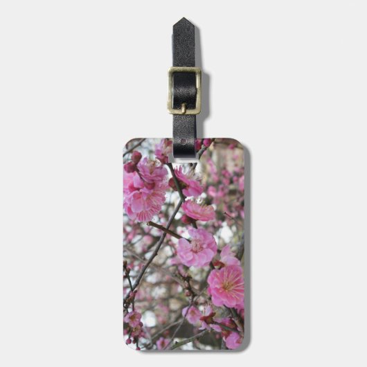 Roze Cherry Blossom / Sakura / サ ク ラ(桜) Bagagelabel (Voorkant verticaal)