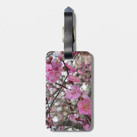 Roze Cherry Blossom / Sakura / サ ク ラ(桜) Bagagelabel (Achterkant verticaal)