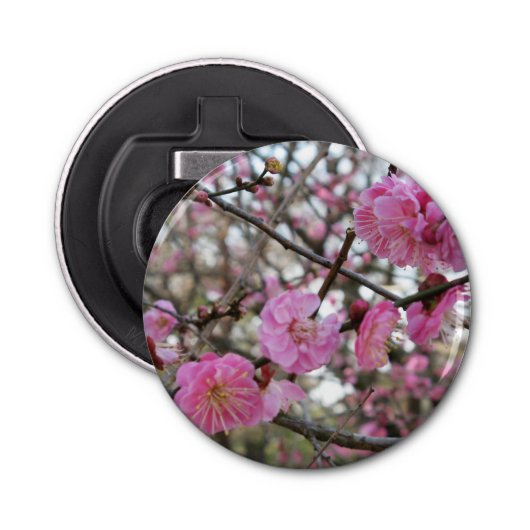Roze Cherry Blossom / Sakura / サ ク ラ(桜) Button Flesopener (Voorkant)
