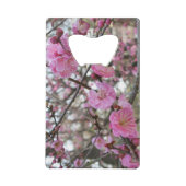 Roze Cherry Blossom / Sakura / サ ク ラ(桜) Creditkaart Flessenopener (Achterkant)
