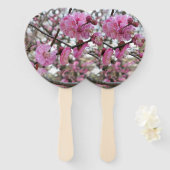 Roze Cherry Blossom / Sakura / サ ク ラ(桜) Handwaaier (Voorkant en achterkant)